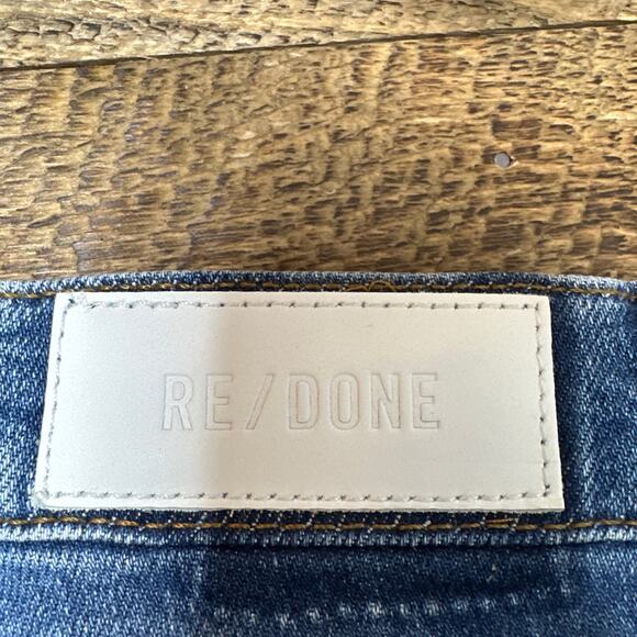 RE/DONE 70's Stove Pipe Jeans in Dusted Blue Size 26 NWT - Picture 7 of 11
